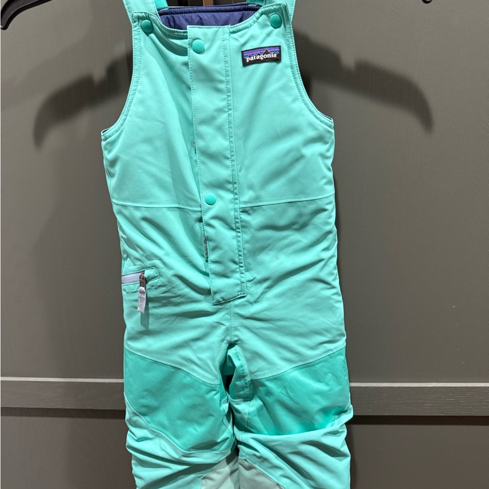 Patagonia Aqua Blue Kids' Snow Bib
